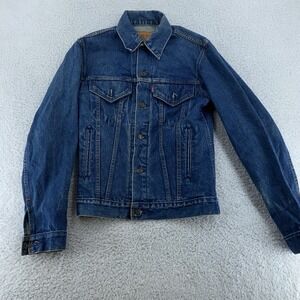 Vintage 80s Levi's Trucker Type III Denim Jacket Mens 36L USA 71506-0216